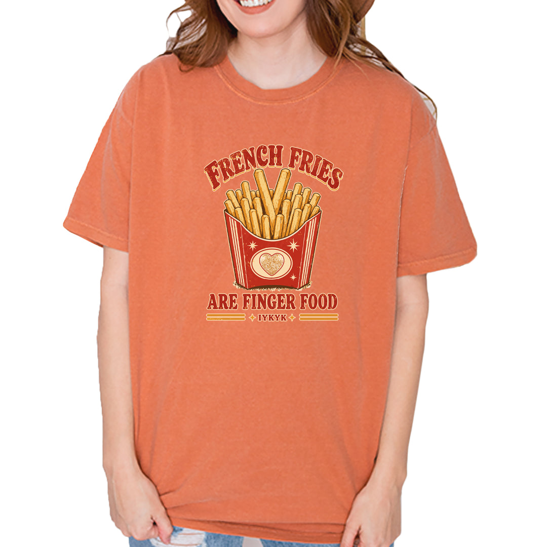 French Fries Are Finger Food IYKYK Vintage Soft Unisex T-shirt Yam