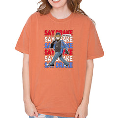 Say Drake Smiling Meme Mustard Vintage Soft Unisex T-shirt Yam