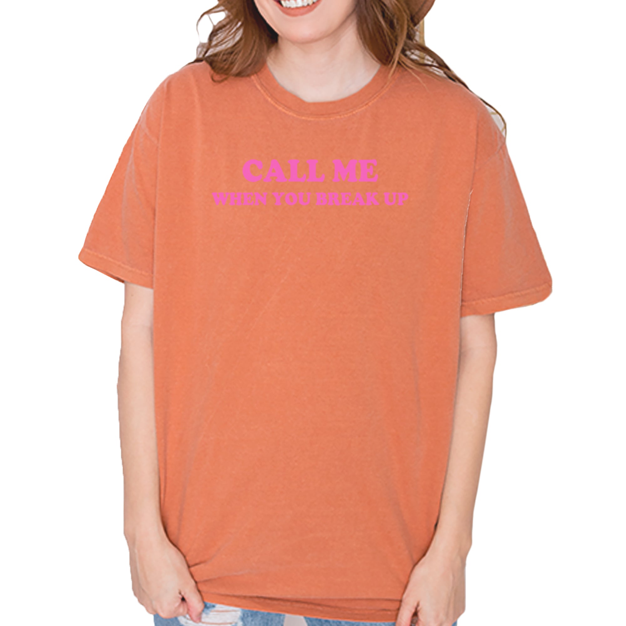 Call ME When You Break Up Vintage Soft Unisex T-shirt Yam