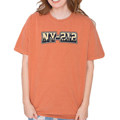 New York City 212 Area Code Skyline  Vintage Soft Unisex T-shirt Yam