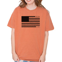 Redacted American Flag Vintage Soft Unisex T-shirt Yam