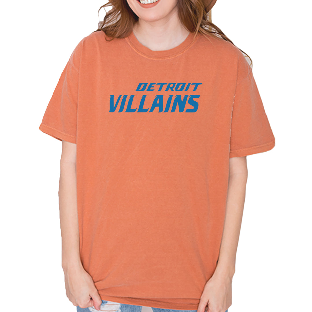 Detroit Villains Grit Football Vintage Soft Unisex T-shirt Yam