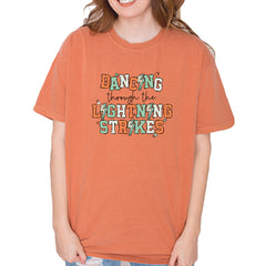 Dancing Through The Lightning Strikes Vintage Soft Unisex T-shirt Yam