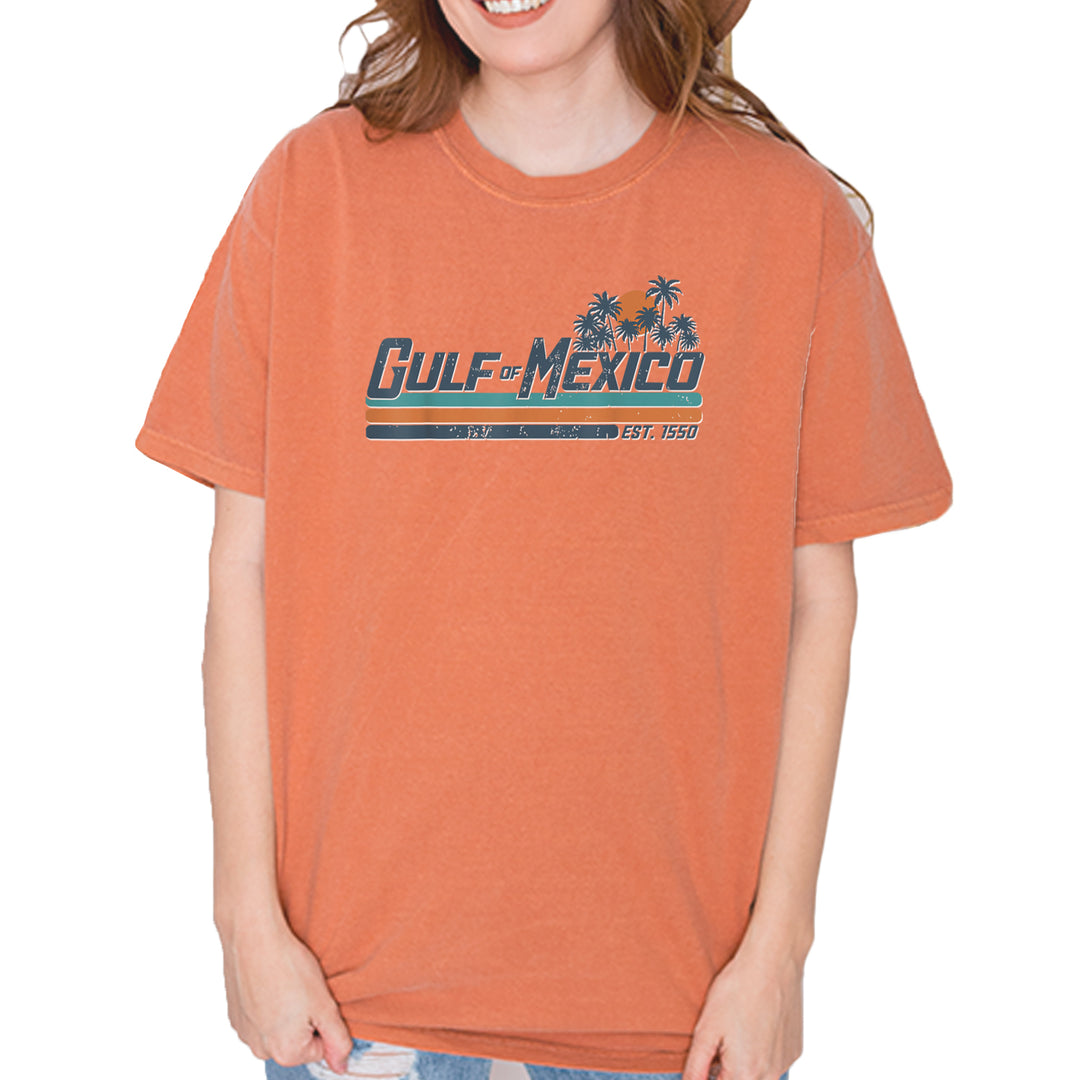 Gulf Of Mexico Established Year 1550 Vintage Soft Unisex T-shirt Yam