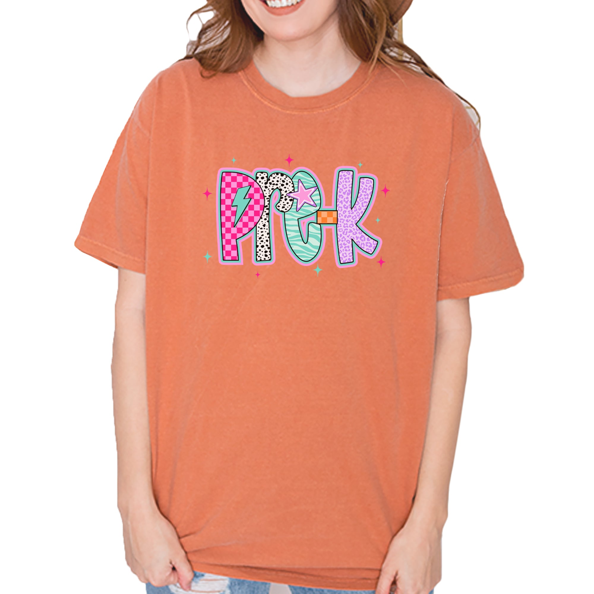 Pre-K Party Time Colorful Back to School Vintage Soft Unisex T-shirt Yam