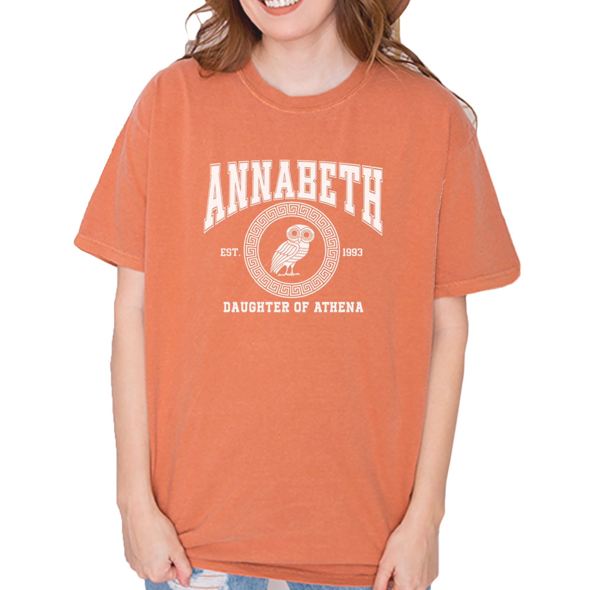 Annabeth Daughter of Athena Owl Wisdom Vintage Soft Unisex T-shirt Yam