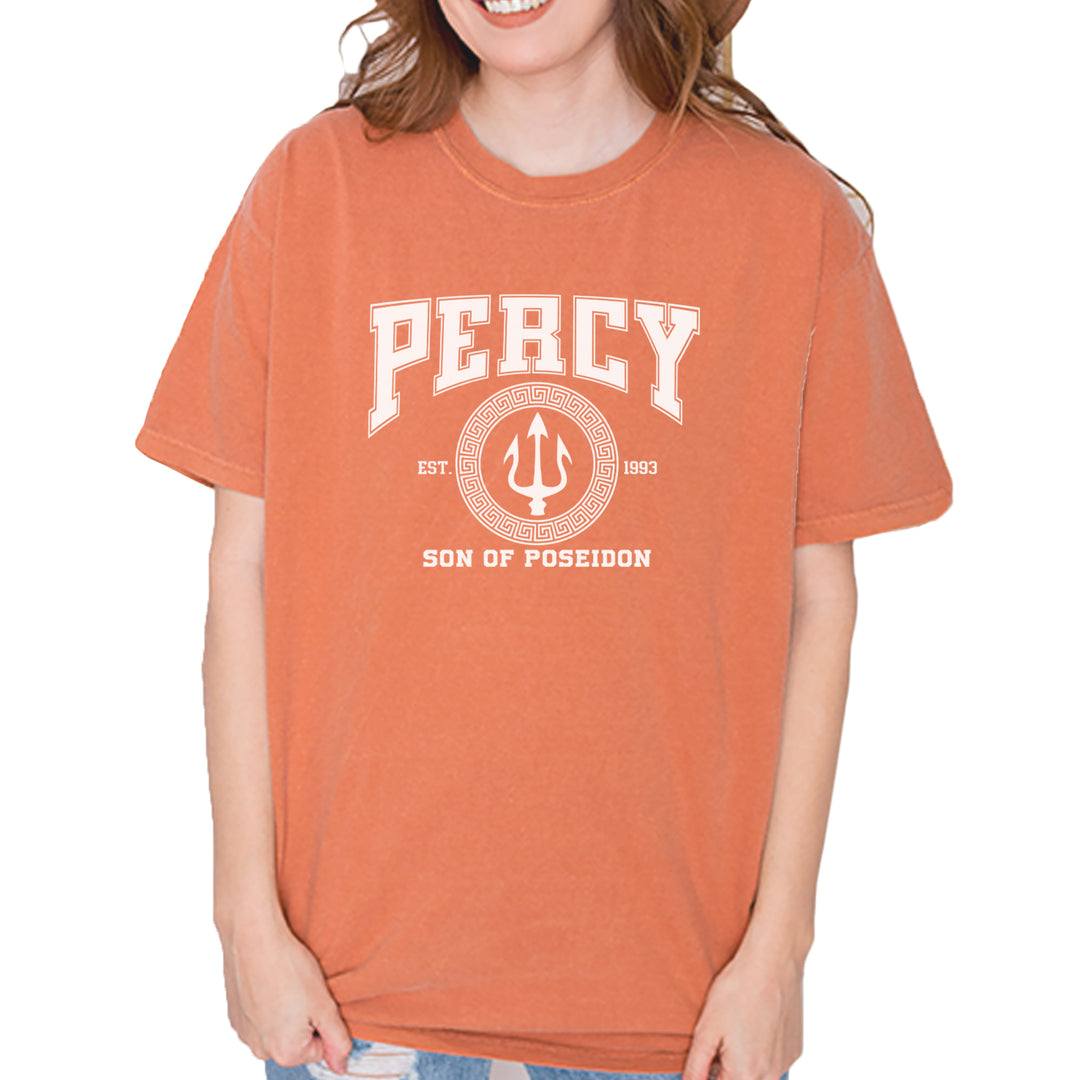 Percy Son Of Poseidon Sea God Vintage Soft Unisex T-shirt Yam