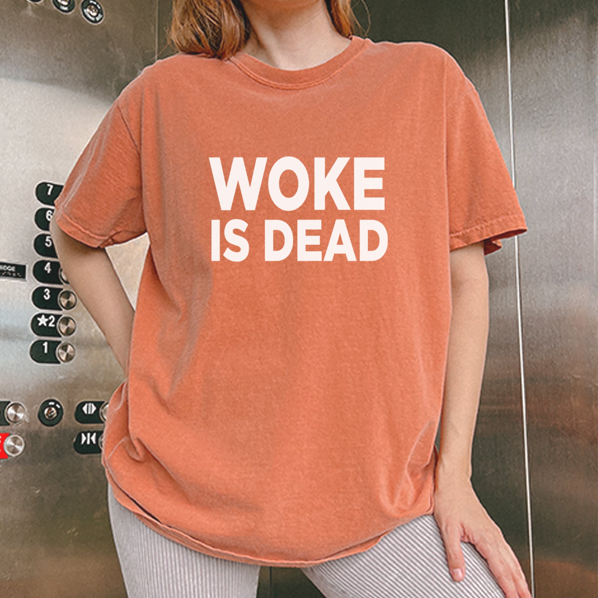 Woke Is Dead Satire Vintage Soft Unisex T-shirt 
