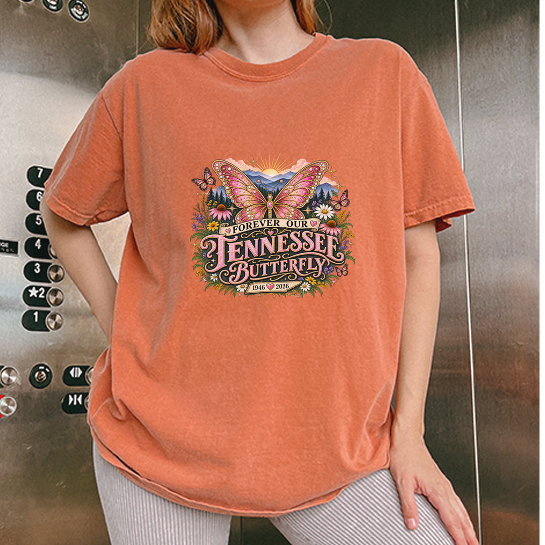 Forever Our Tennessee Butterfly Dolly Vintage Soft Unisex T-shirt 