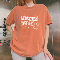 Unclench Your Jaw Festival Rave EDM Vintage Soft Unisex T-shirt