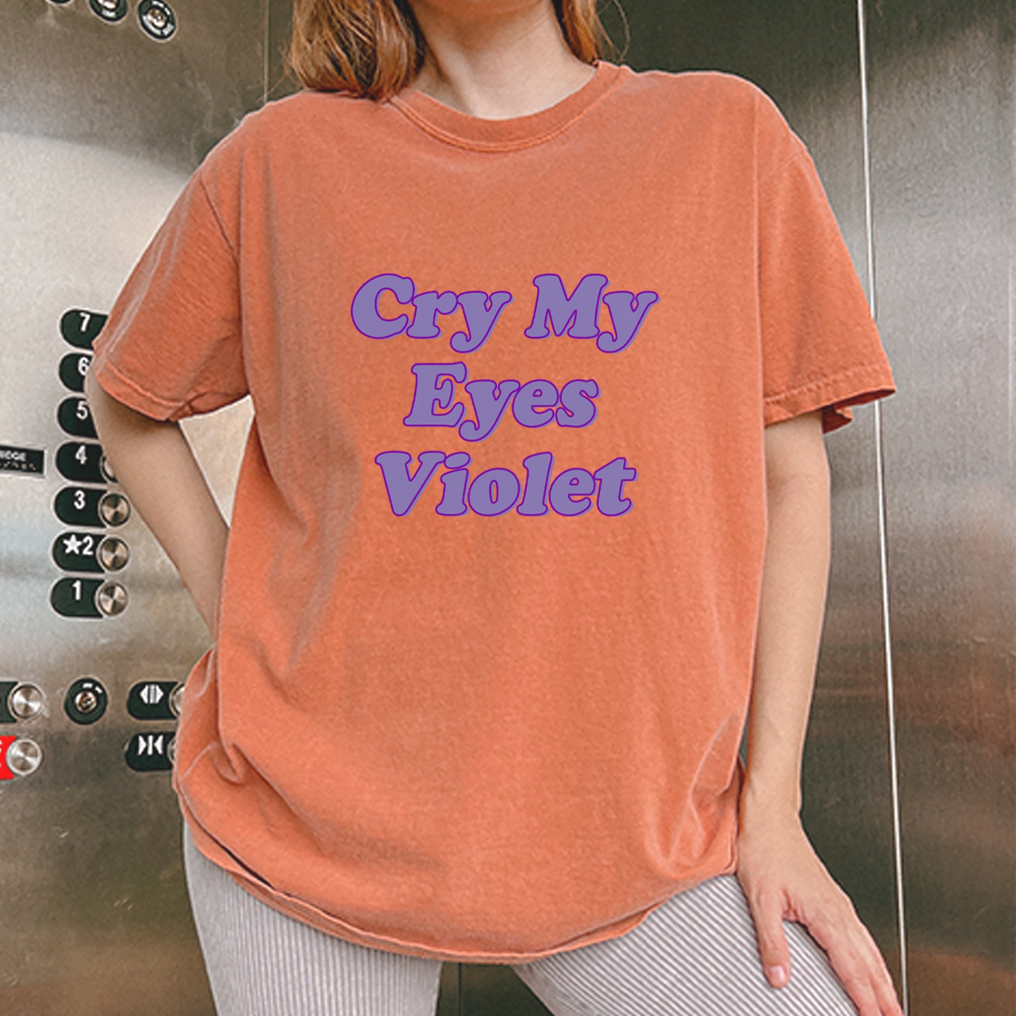 Cry My Eyes Violet Drama Queen Vintage Soft Unisex T-shirt 
