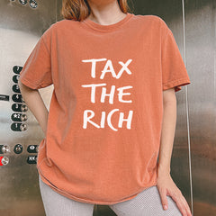 Tax the Rich Protest Wealth Inequality Vintage Soft Unisex T-shirt 