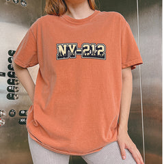 New York City 212 Area Code Skyline  Vintage Soft Unisex T-shirt 