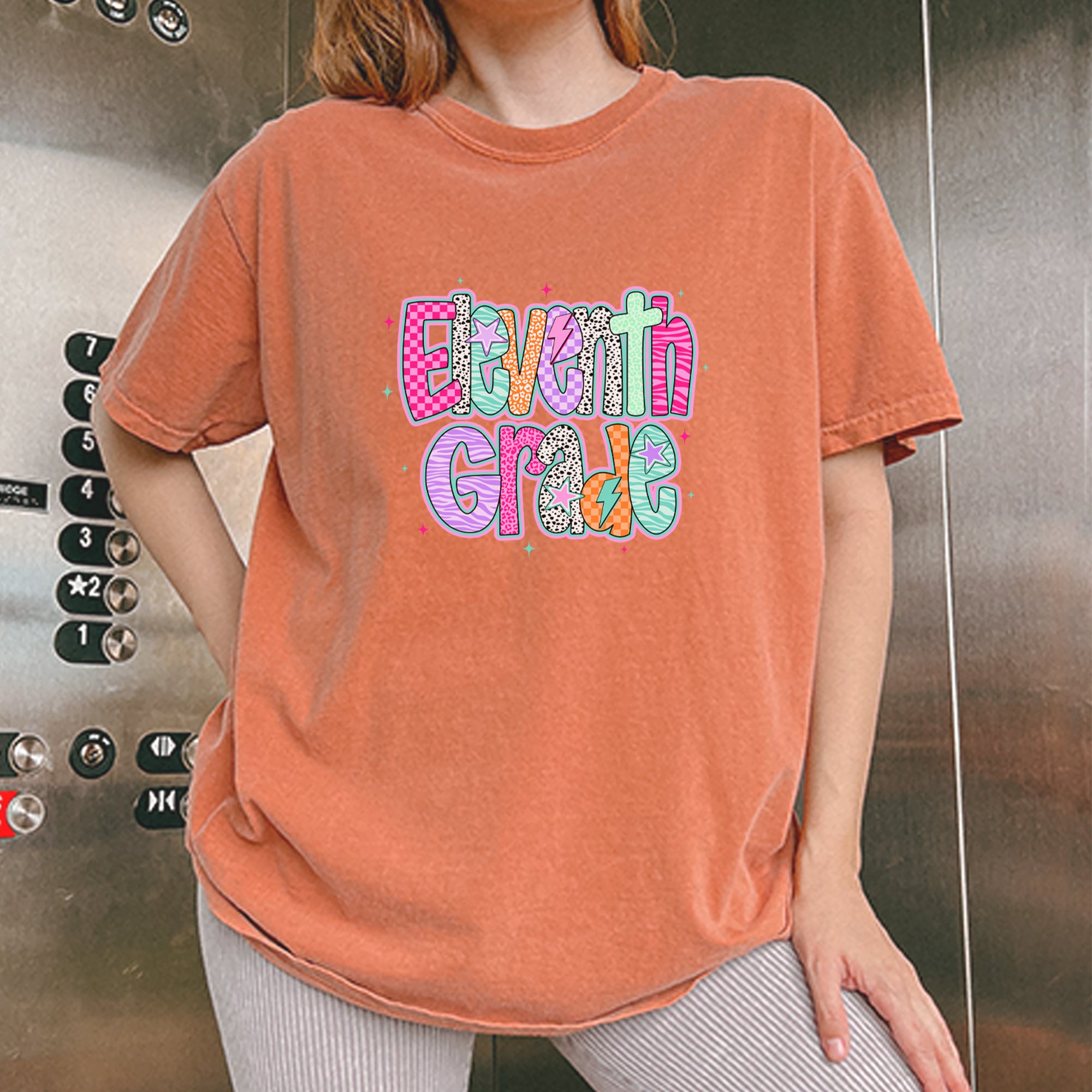 Eleventh Grade Extra Colorful Back to School Vintage Soft Unisex T-shirt 