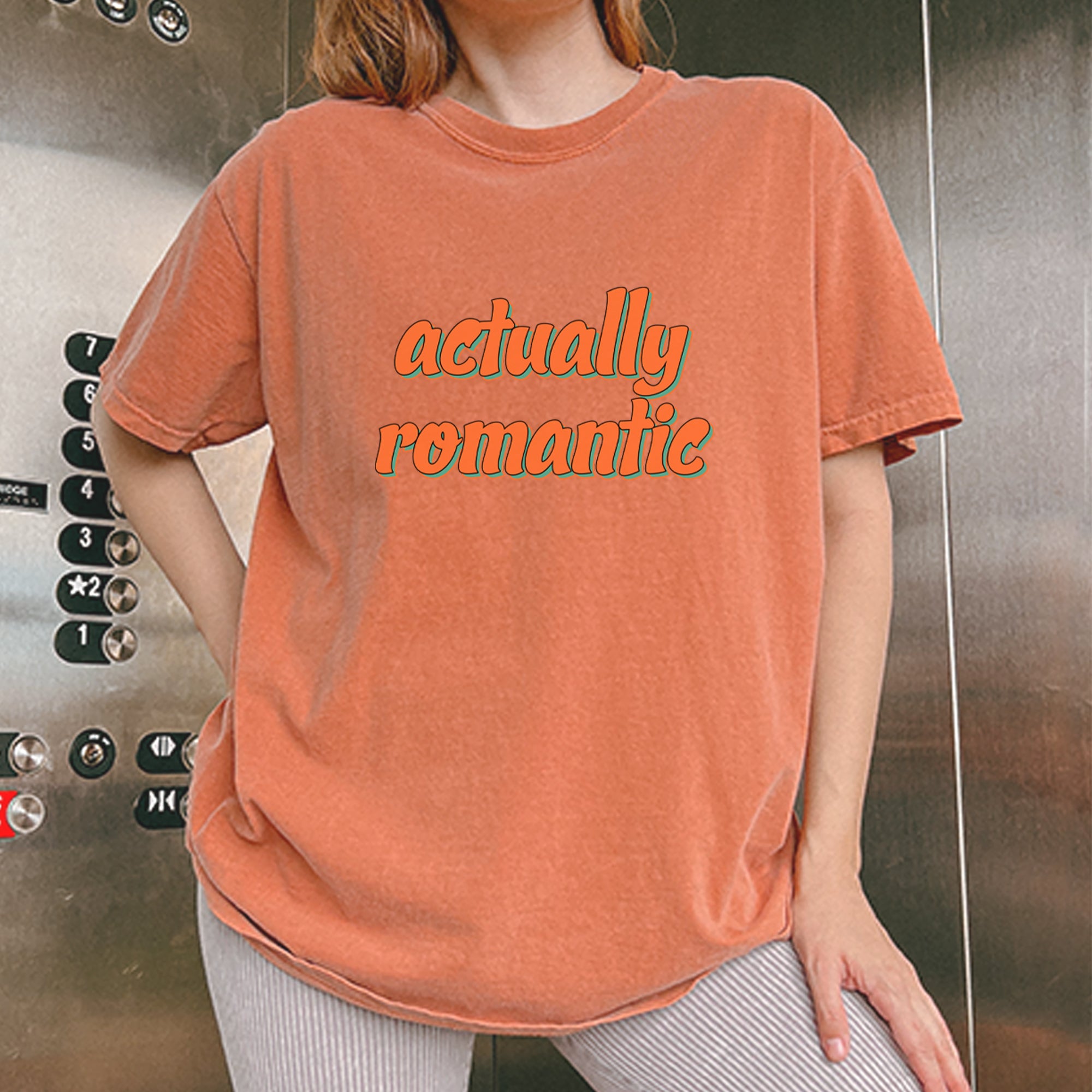 Actually Romantic Vintage Soft Unisex T-shirt 