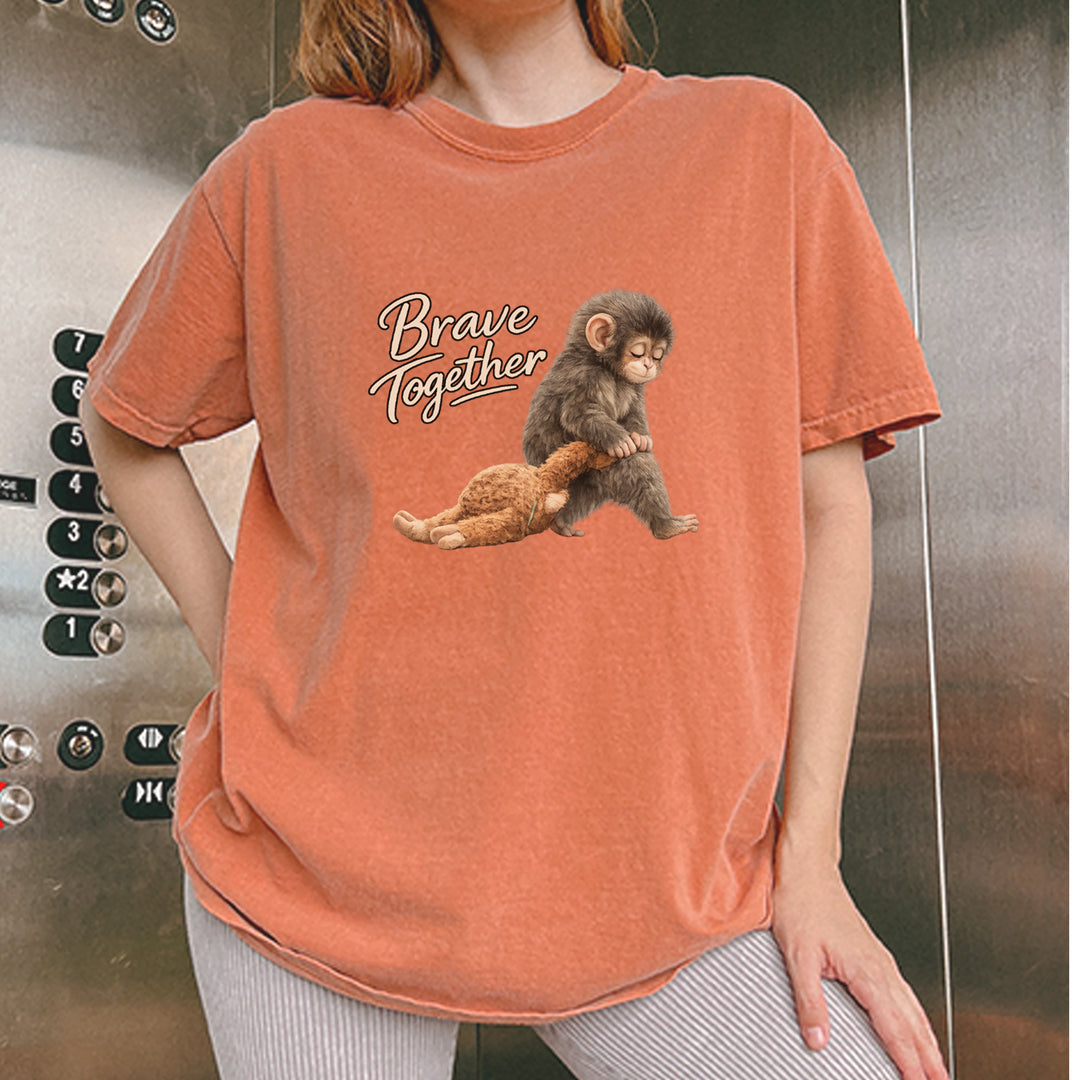 Punch Brave Together Stuffed Animal Vintage Soft Unisex T-shirt 