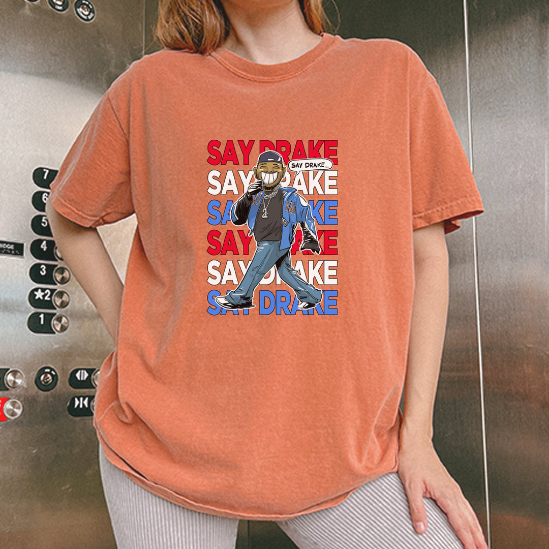 Say Drake Smiling Meme Mustard Vintage Soft Unisex T-shirt 