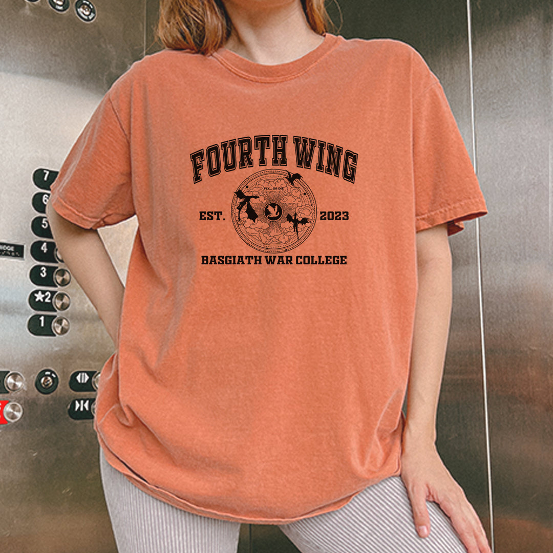 Fourth Wing Basgiath War College Vintage Soft Unisex T-shirt