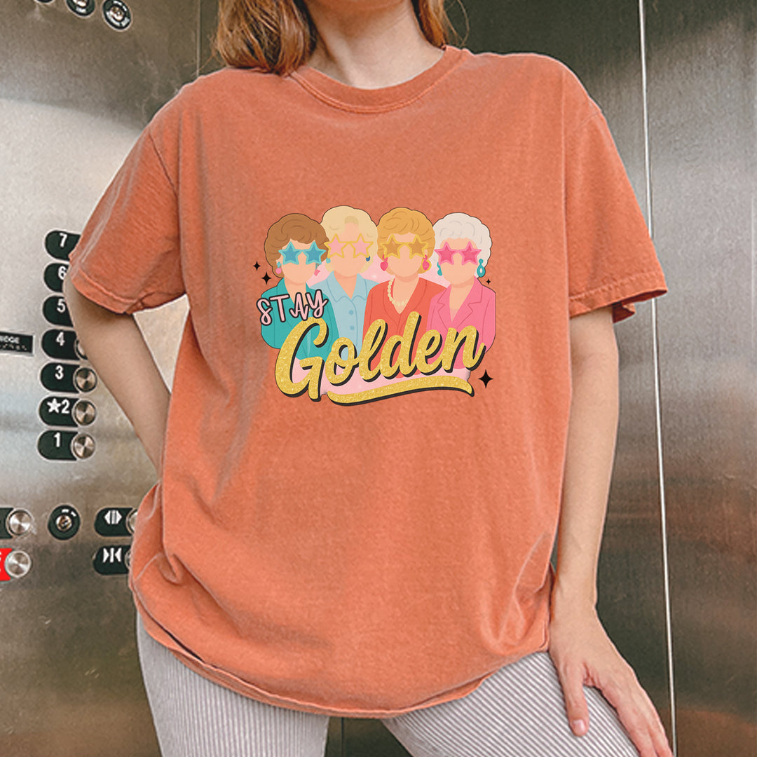 Stay Golden Girls Retro Vintage Soft Unisex T-shirt 