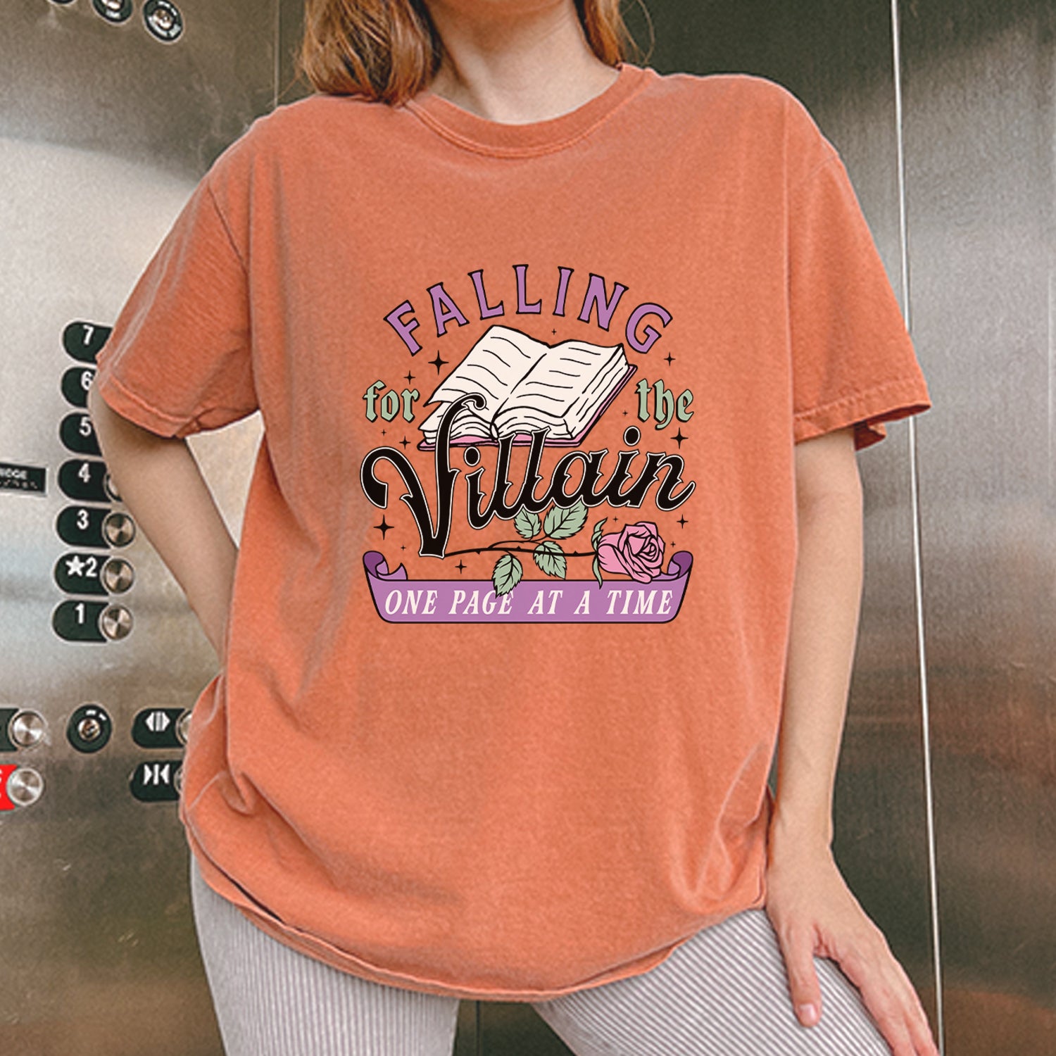 Falling For The Villain One Page At A Time Vintage Soft Unisex T-shirt 