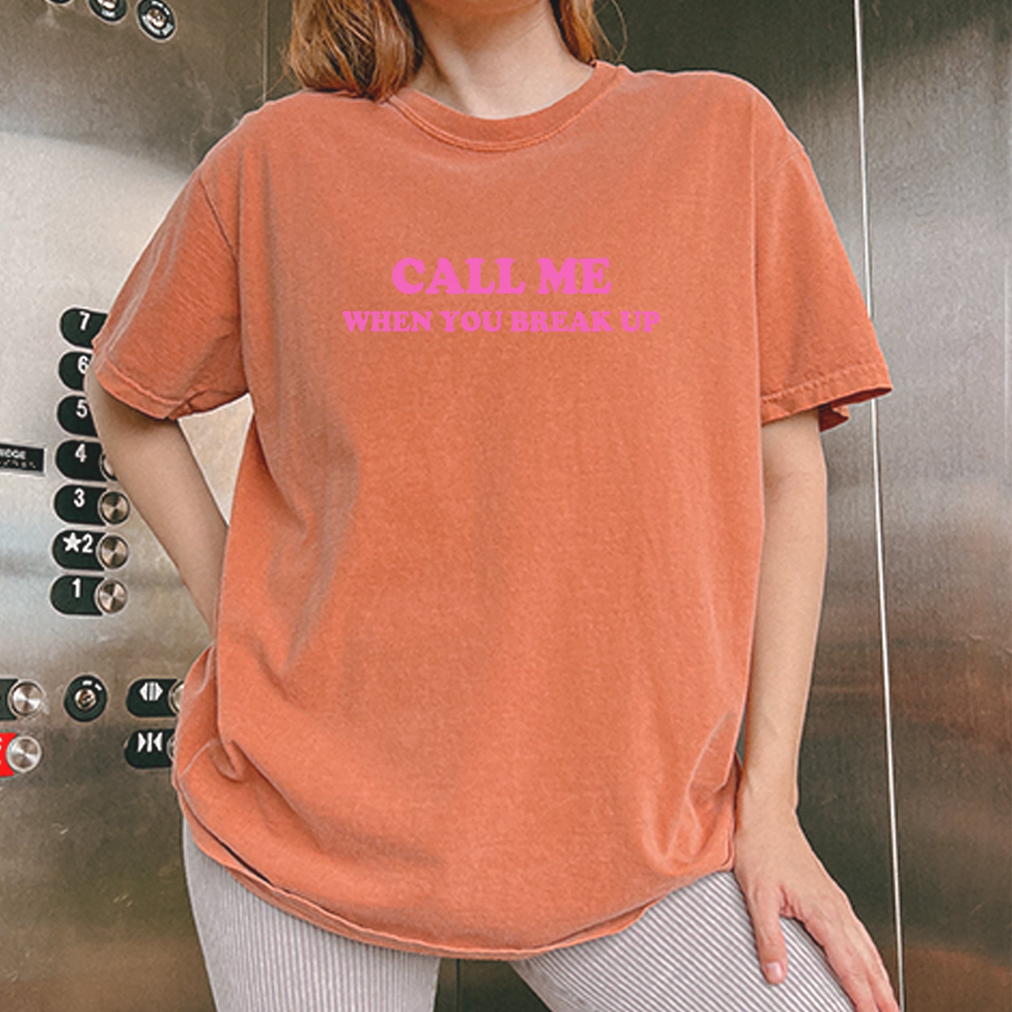 Call ME When You Break Up Vintage Soft Unisex T-shirt 