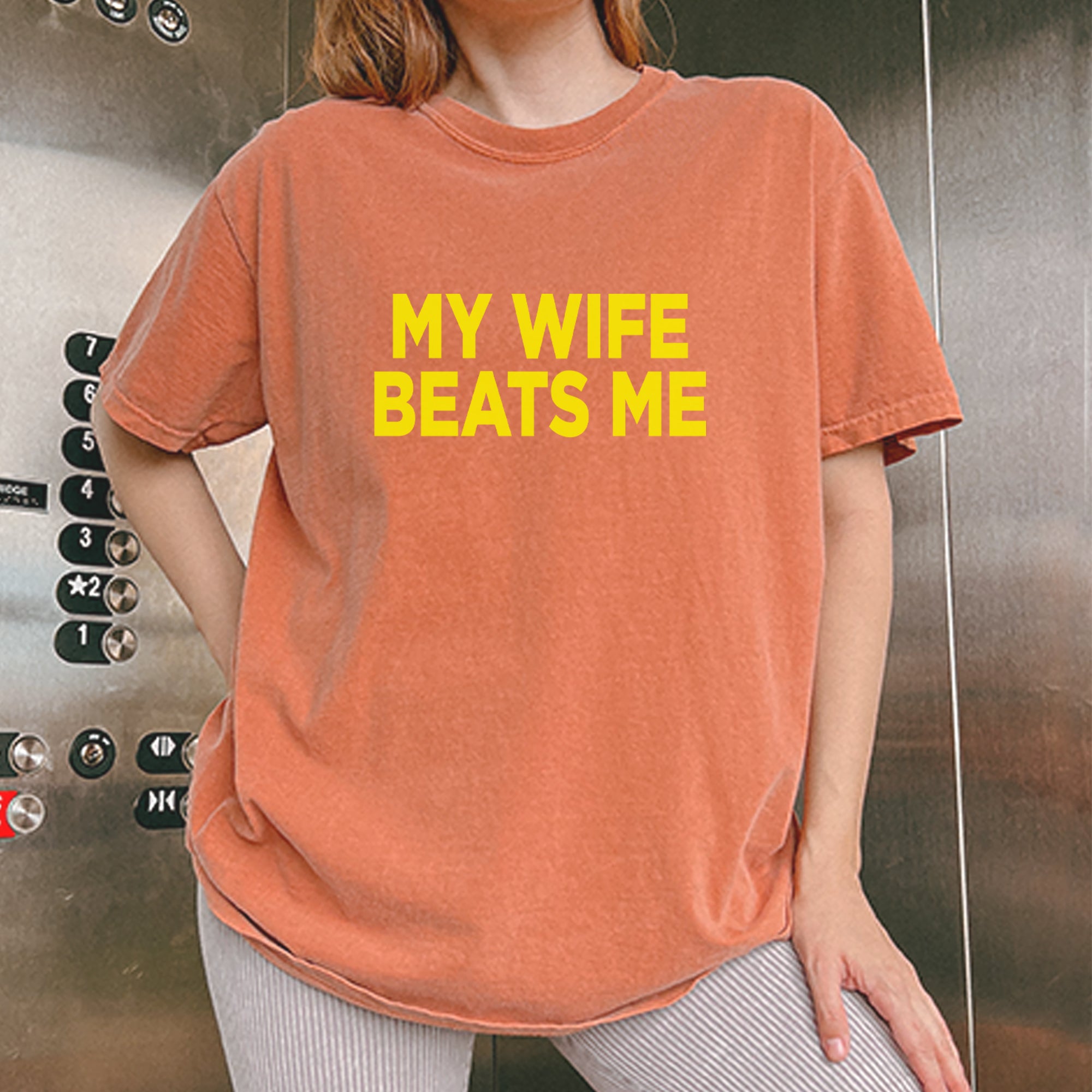 My Wife Beats Me Funny Vintage Soft Unisex T-shirt 