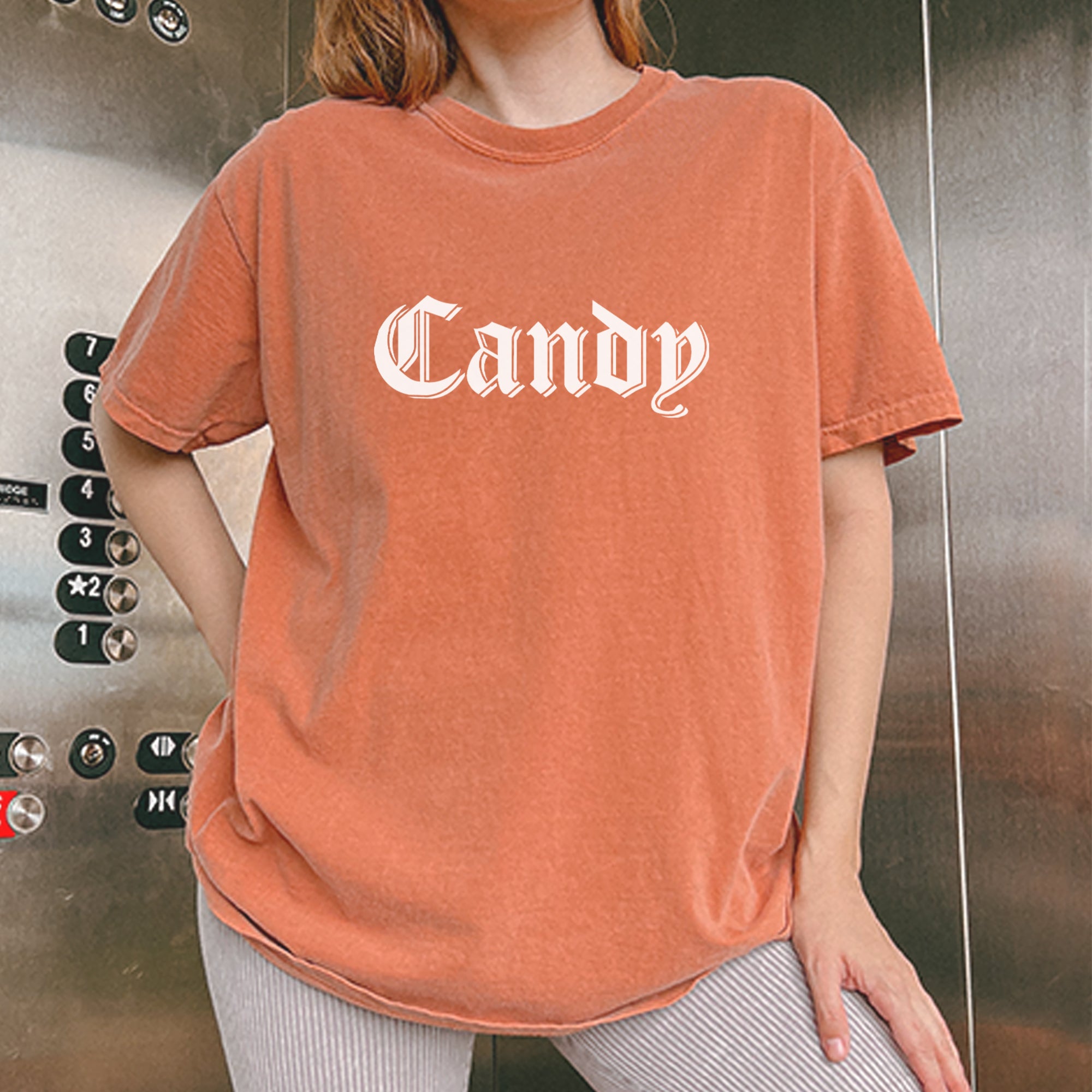 Candy Gothic Lettering Vintage Soft Unisex T-shirt 
