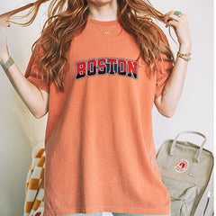 Boston City Pride Skyline Vintage Soft Unisex T-shirt 
