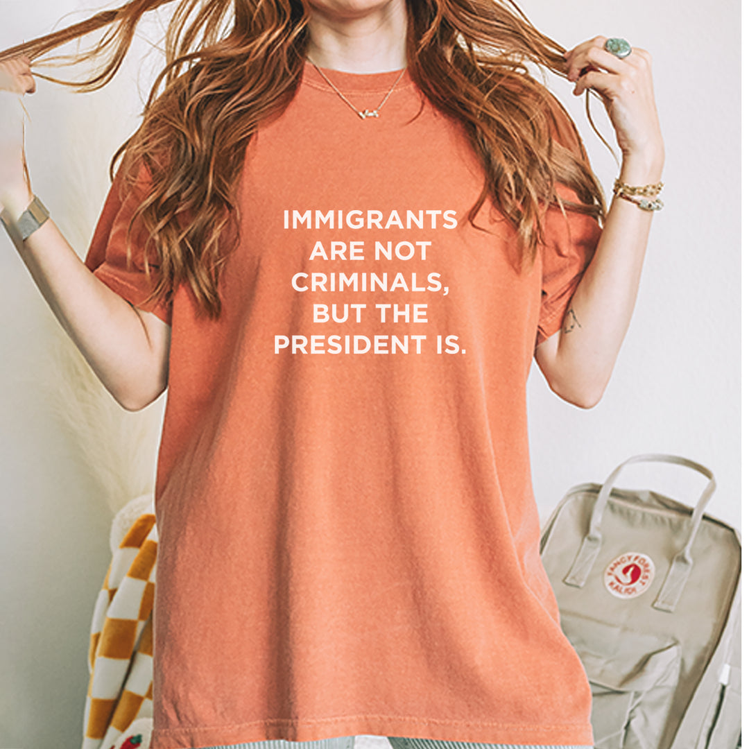 Immigrants Are Not Criminals Vintage Soft Unisex T-shirt 