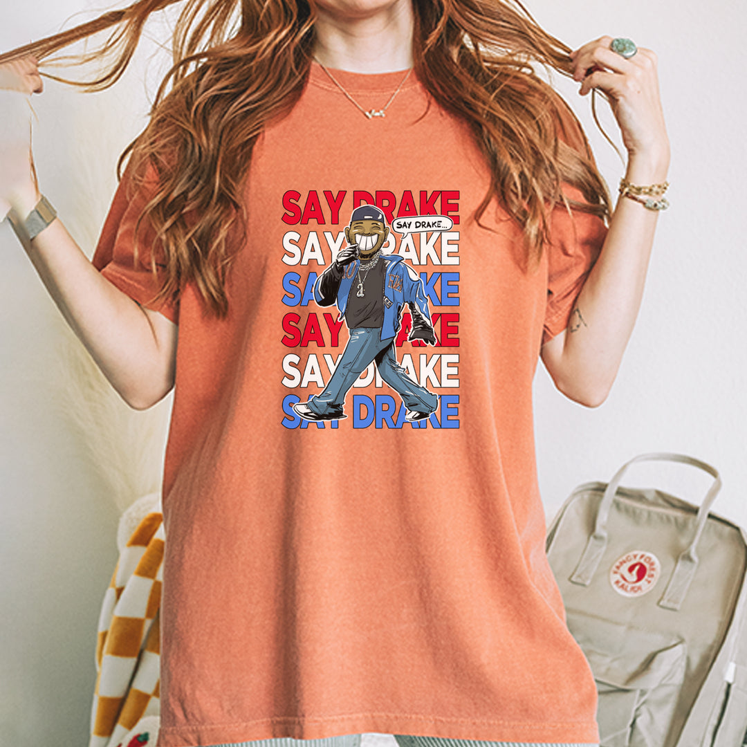 Say Drake Smiling Meme Mustard Vintage Soft Unisex T-shirt 