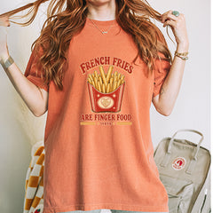 French Fries Are Finger Food IYKYK Vintage Soft Unisex T-shirt 