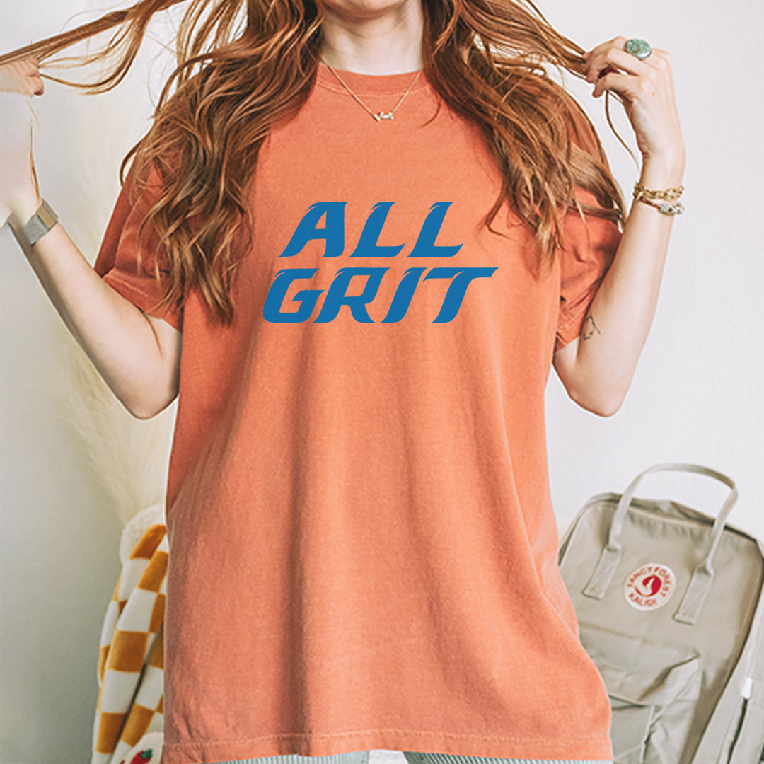 All Grit Detroit Football Vintage Soft Unisex T-shirt 