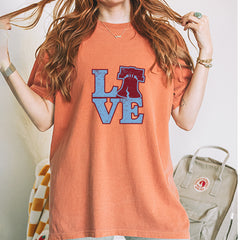 Love Philly Liberty Bell Vintage Soft Unisex T-shirt 