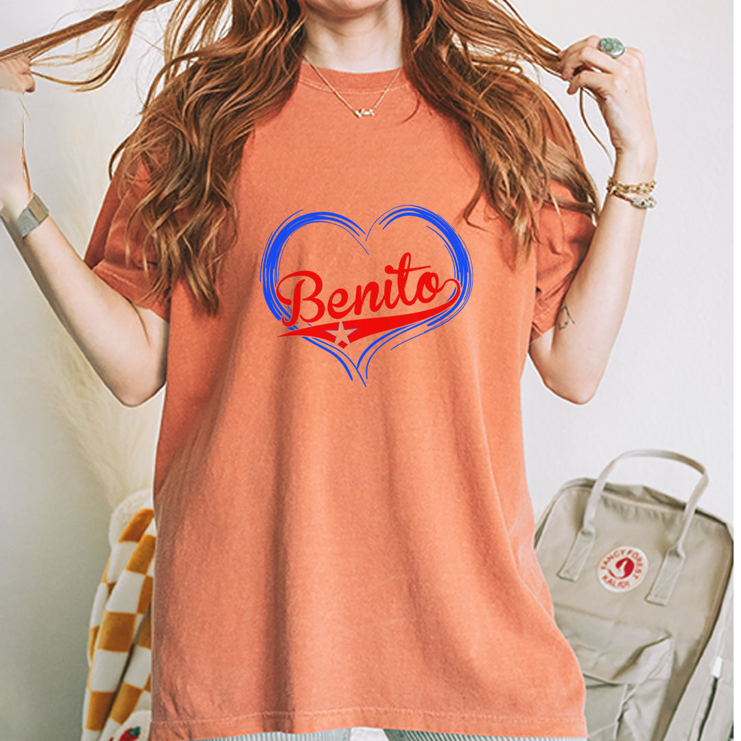 Benito Heart Puerto Rico Vintage Soft Unisex T-shirt 