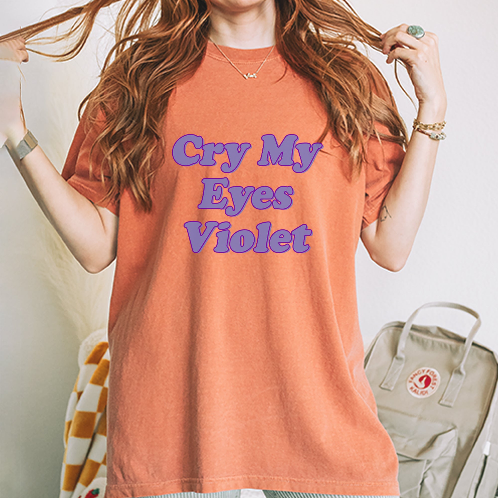 Cry My Eyes Violet Drama Queen Vintage Soft Unisex T-shirt 