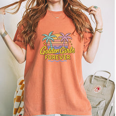 Golden Girls Forever Retro Sunset Vintage Soft Unisex T-shirt 