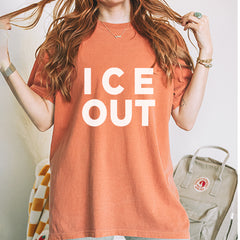 Ice Out Protest Vintage Soft Unisex T-shirt 