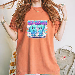 67 Six Seven Meme Kawaii Cloud Vintage Soft Unisex T-shirt 