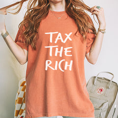 Tax the Rich Protest Wealth Inequality Vintage Soft Unisex T-shirt 