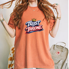 Trust The Throne Crown Philly Hoops Vintage Soft Unisex T-shirt 