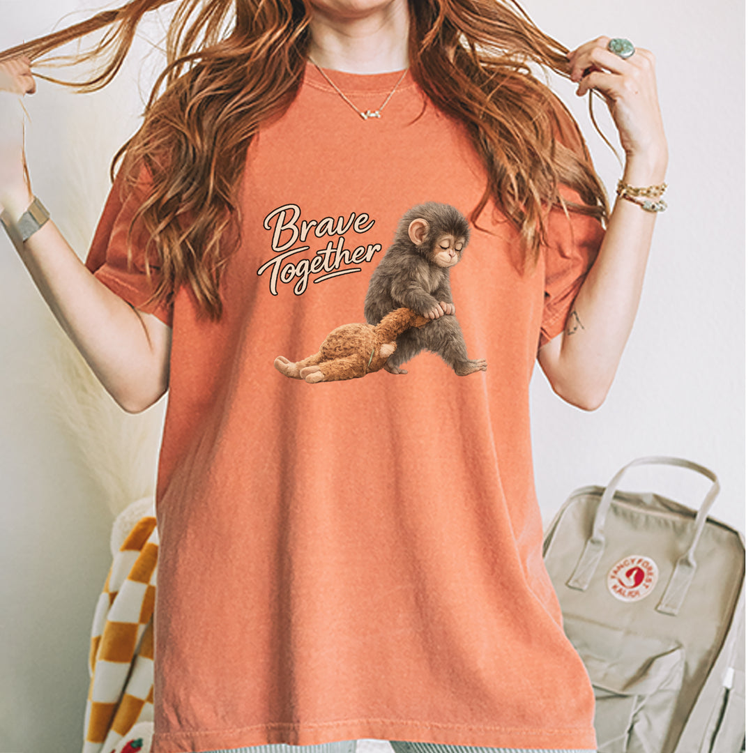 Punch Brave Together Stuffed Animal Vintage Soft Unisex T-shirt 