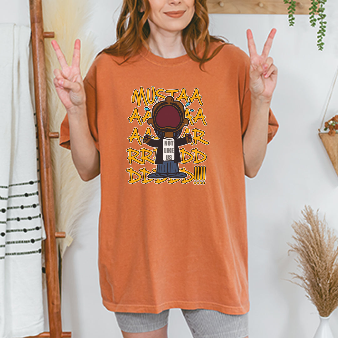 MUSTARD! Not Like Us Tv Off graphic on Garment-Dyed Heavyweight Unisex T-Shirt alternate view 35
