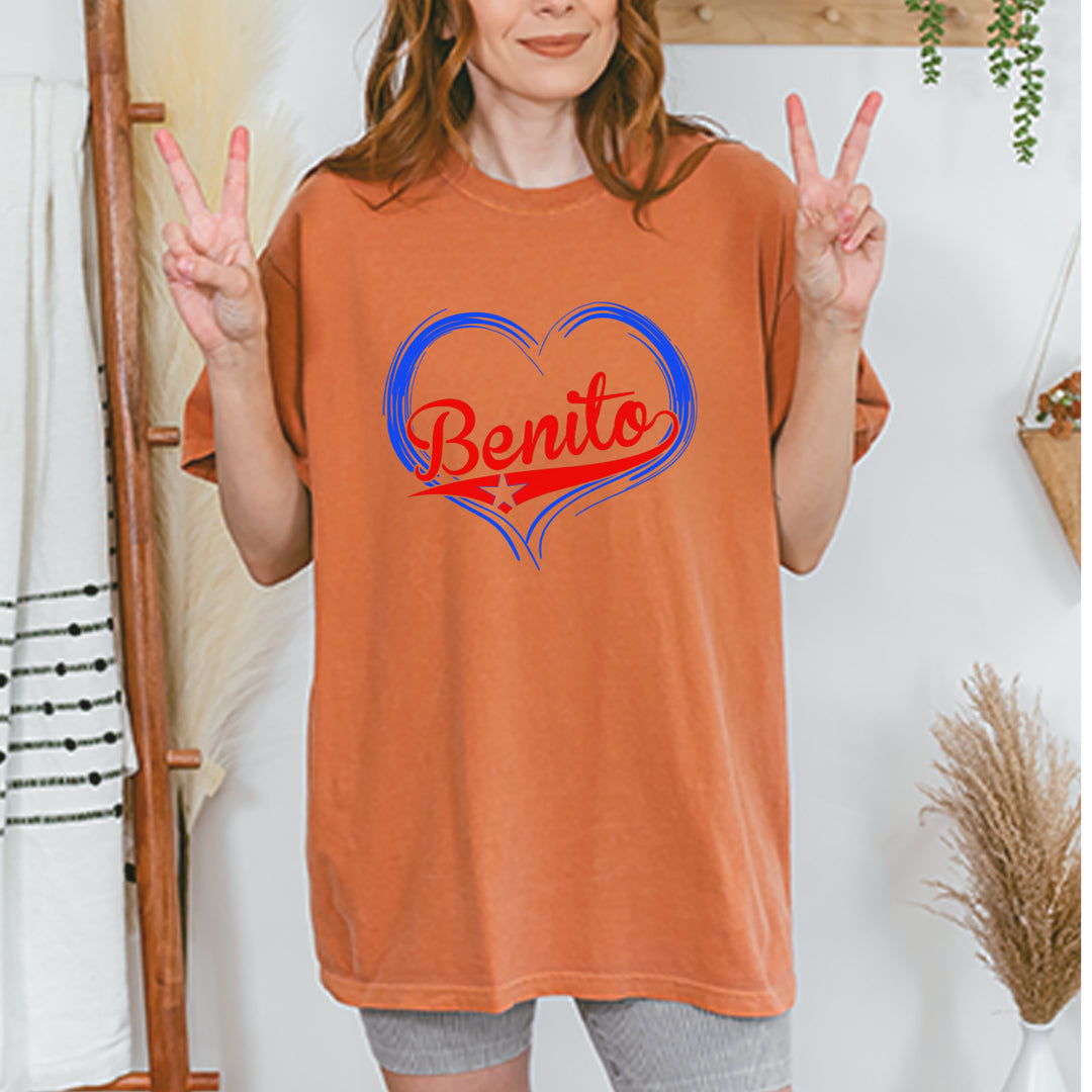 Benito Heart Puerto Rico Vintage Soft Unisex T-shirt 