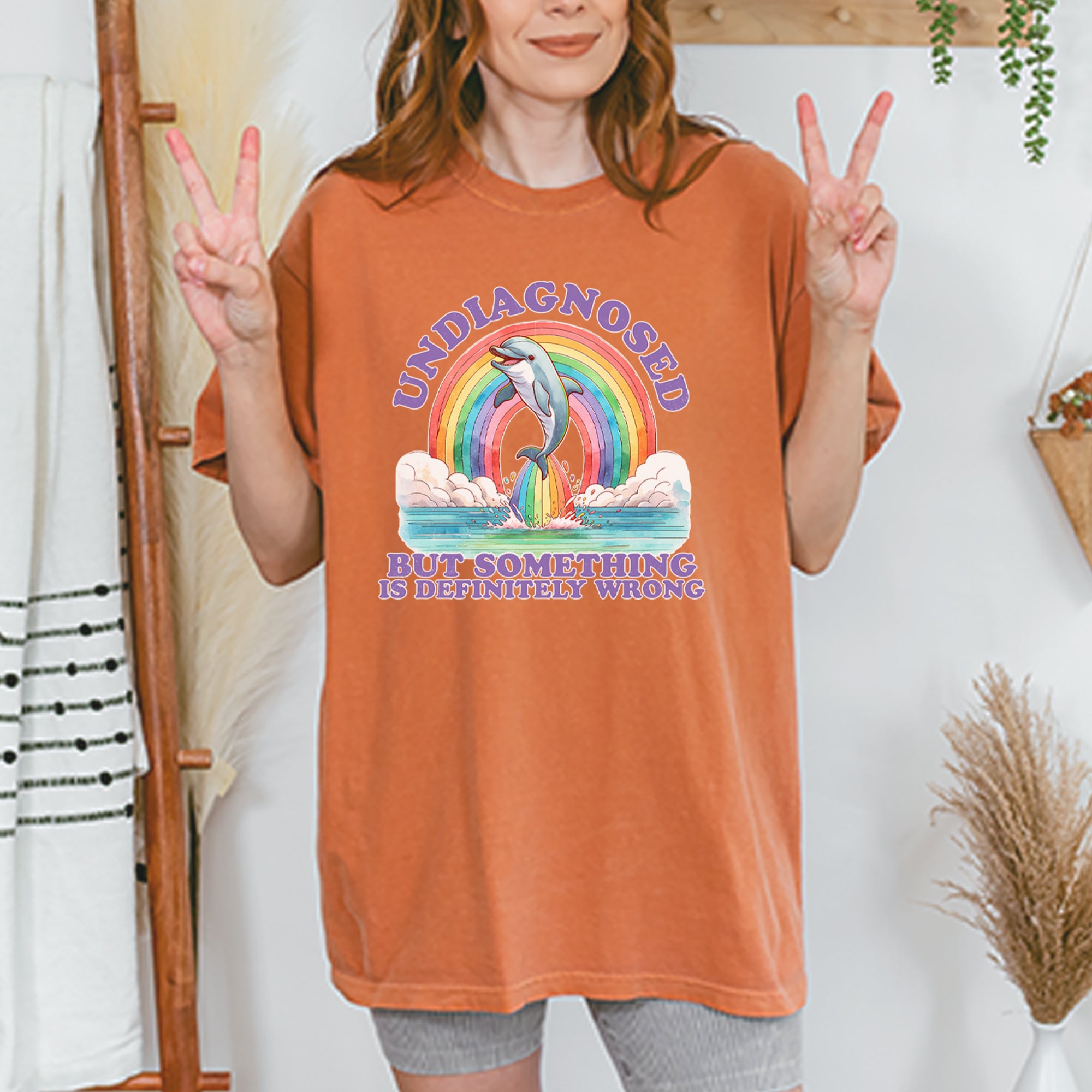 Undiagnosed But Something Is Definitely Wrong Vintage Soft Unisex T-shirt 