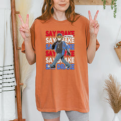 Say Drake Smiling Meme Mustard Vintage Soft Unisex T-shirt 