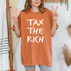Tax the Rich Protest Wealth Inequality Vintage Soft Unisex T-shirt 
