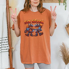 67 Lava Lightning Six Seven Meme Vintage Soft Unisex T-shirt 