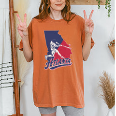 Atlanta Georgia Batter Up Vintage Soft Unisex T-shirt 