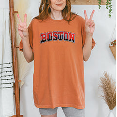 Boston City Pride Skyline Vintage Soft Unisex T-shirt 