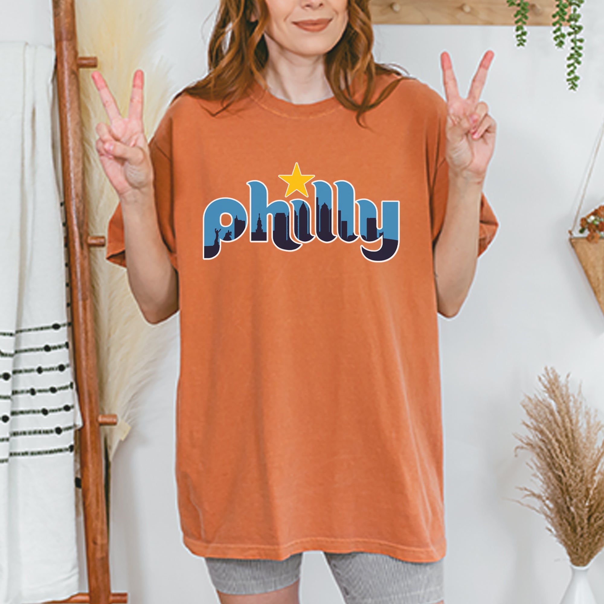 Skyline Philly Philadelphia Vintage Soft Unisex T-shirt 